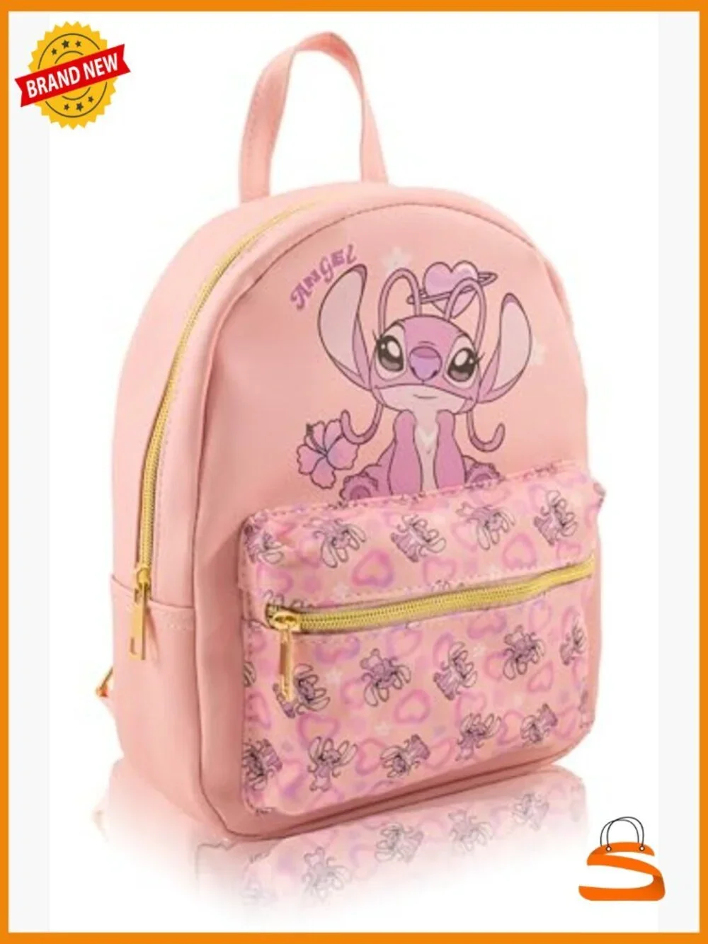 Disney Lilo & Stitch Angel Mini Backpack PU Leather 10